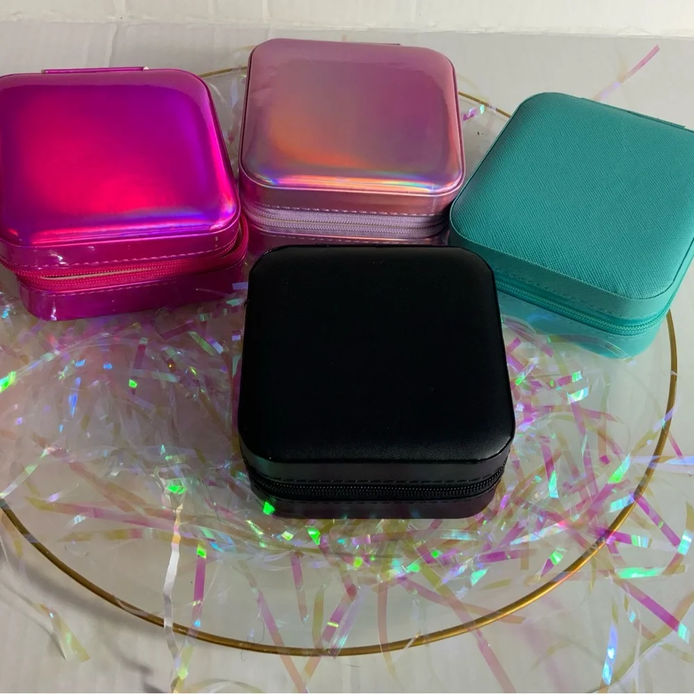 Mini Travel Black Portable Jewelry Storage Box